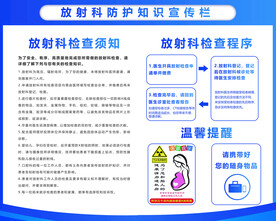放射科防护知识宣传栏