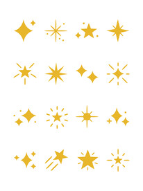 星星图标闪光装饰
