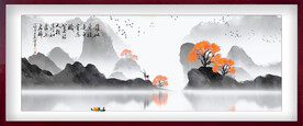 水墨山水背景