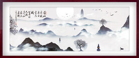 水墨山水背景