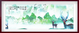 水墨山水背景