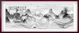 水墨山水背景