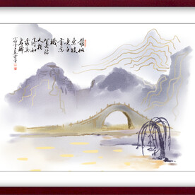 水墨山水背景