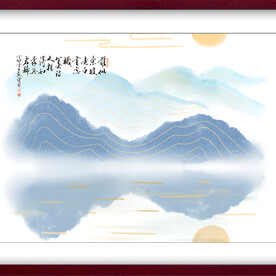 水墨山水背景