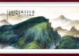 水墨山水背景