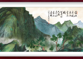 水墨山水背景