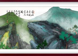 水墨山水背景
