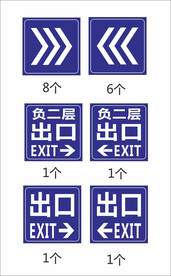 停车场指示牌