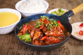 椒麻黄焖鸡