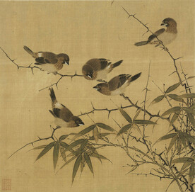 霜篠寒雏