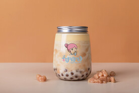麦乳波波香芋茶