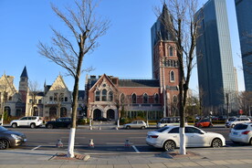 欧式建筑小镇城堡商业步行街街道