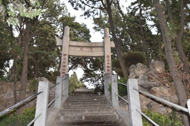 白居易墓白园中式山上牌坊园林