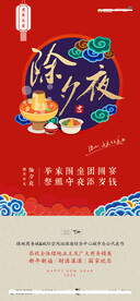 新年习俗海报
