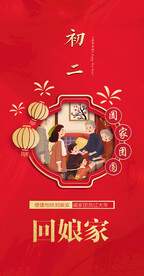新年习俗海报