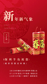 新年习俗海报