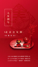 新年习俗海报