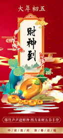 新年习俗海报