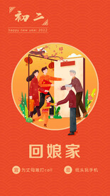 新年习俗海报
