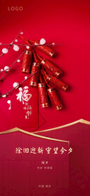 新年习俗海报