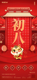 新年习俗海报
