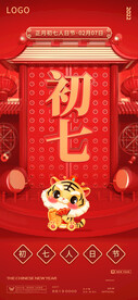新年习俗海报