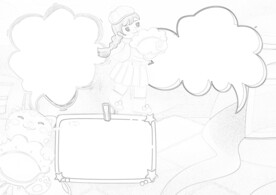 新年习俗 元宵节线稿  