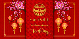 婚礼展板