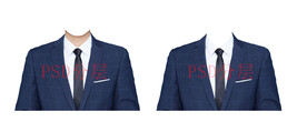 男士西装领带证件照衣服素材