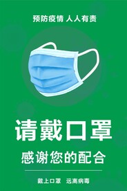 佩戴口罩疫情防控