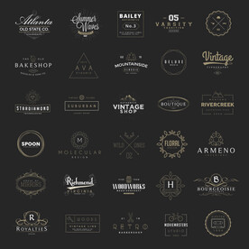 矢量复古欧美复古LOGO