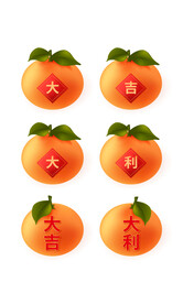 新年大吉大利橘子