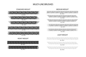 雕刻画矢量笔刷
