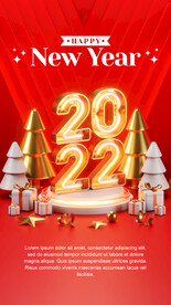 2022金属立体字