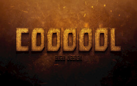 做旧电影质感文字贴图样机