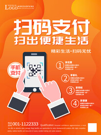 扫码支付海报