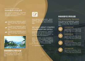 公司  三折页  宣传简介  