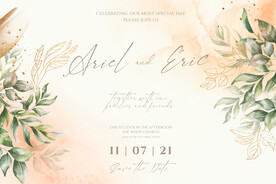 婚礼邀请函 婚礼背景板