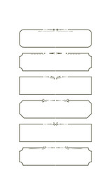 轻奢古典手绘装饰欧式边框标题框