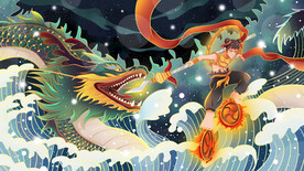 国潮神龙海报设计图片