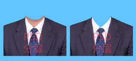 男人证件照西装领带衣服素材