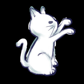 手绘卡通猫图片 