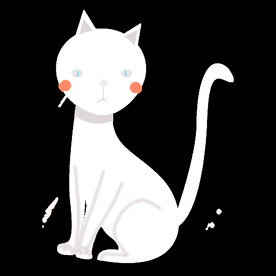 手绘卡通猫图片 