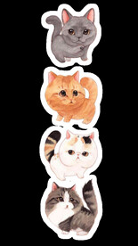 手绘卡通猫图片 