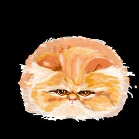 手绘卡通猫图片 