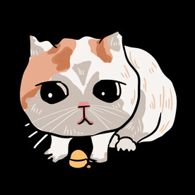 手绘卡通猫图片 