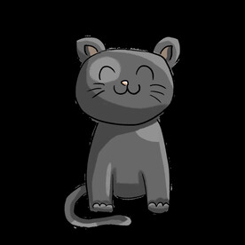 手绘卡通猫图片 