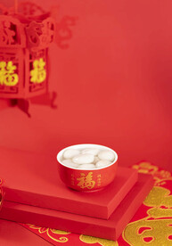 红色喜庆元宵节美食图片