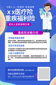 疫情医疗插画海报