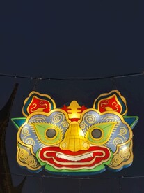 中式复古虎头花灯